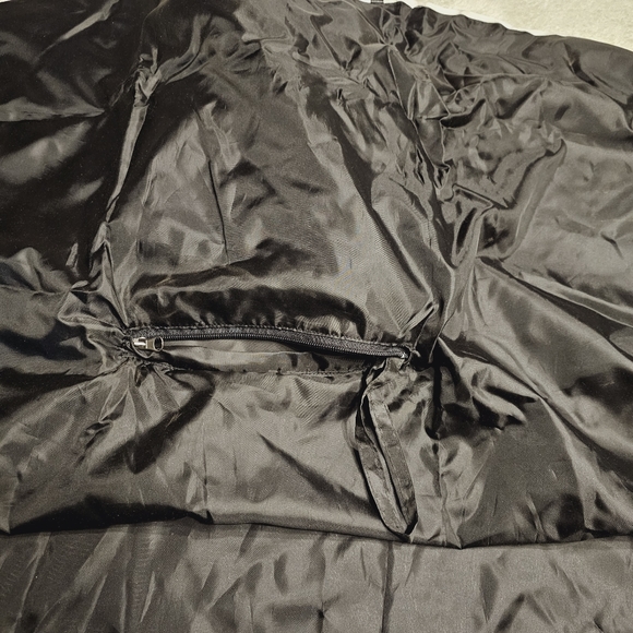 B Boutique Evergreen Reversible Raincoat Poncho, Black/White Polka Dots, One Sz - Picture 5 of 8